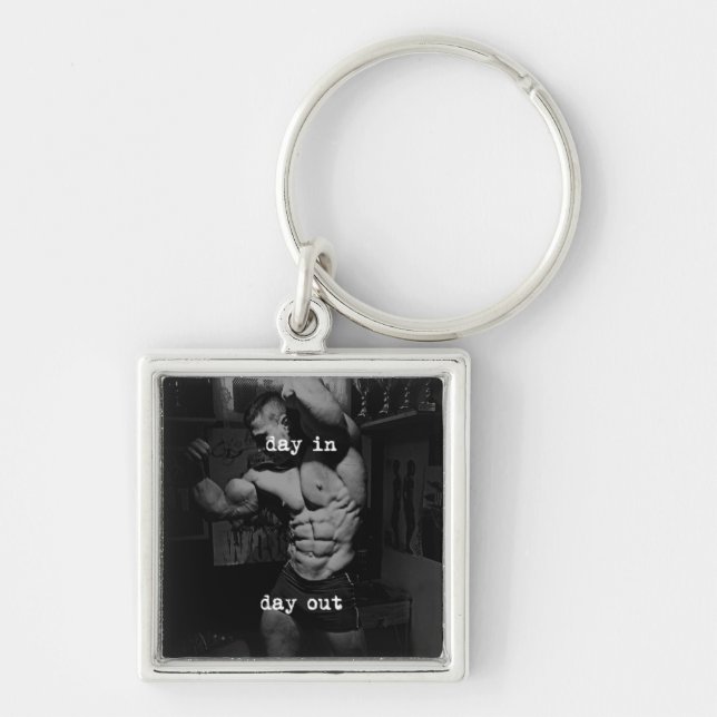 Fitness Workout Gym Motivation Key Ring (Front)
