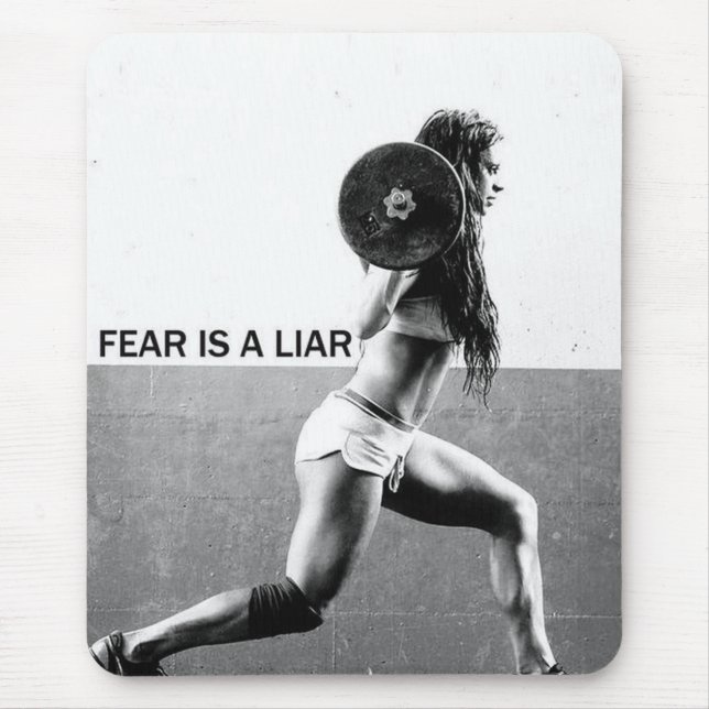 Fitness Workout Gym Motivation Mouse Pad (Front)