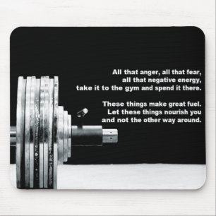 Fitness Workout Gym Motivation Mouse Pad