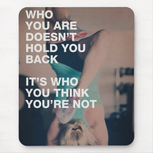 Fitness Workout Gym Motivation Mouse Pad (Front)