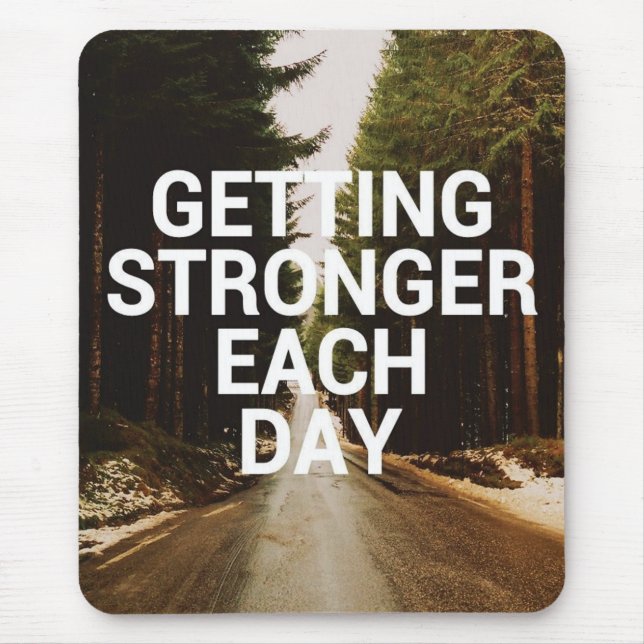 Fitness Workout Gym Motivation Mouse Pad (Front)