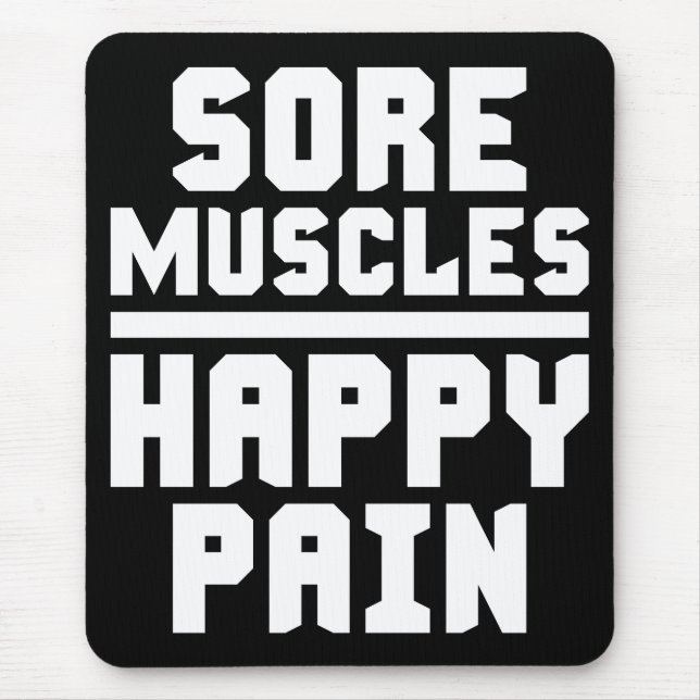 Fitness Workout Gym Motivation Mouse Pad (Front)