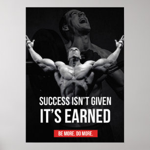 Fitness Workout Gym Motivation Poster