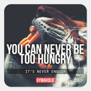 Fitness Workout Gym Motivation Square Sticker