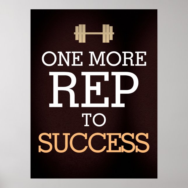 Fitness workout motivation poster (Front)