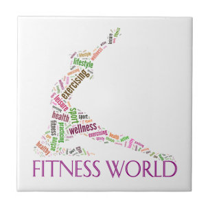 Fitness world ceramic tile