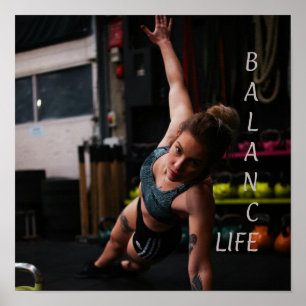 Fitness Yoga Balance Life Poster