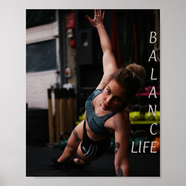 Fitness Yoga Balance Life Poster (Front)