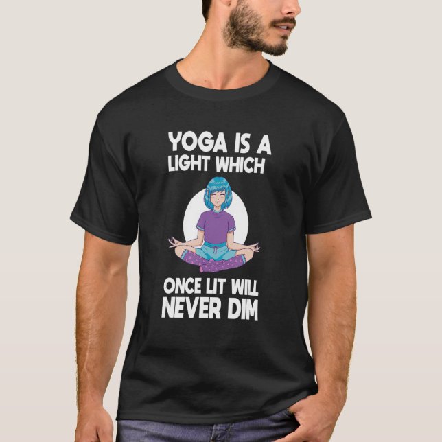 Fitness Yoga Instructor Yoga  Exercise Meditation  T-Shirt (Front)