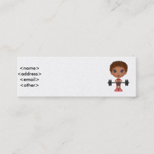 fitnessbuddie2, <name><address><email><other> mini business card