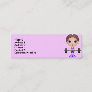 fitnessbuddie, Name, Mini Business Card