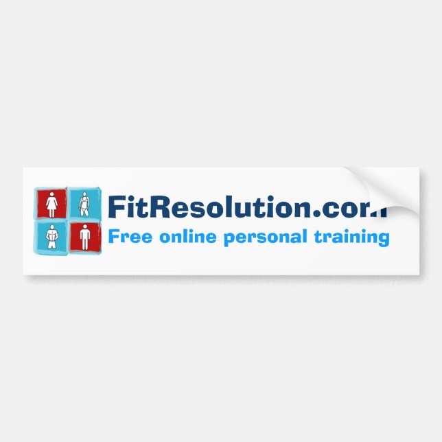 FitResolution - Bumper Sticker! Bumper Sticker (Front)