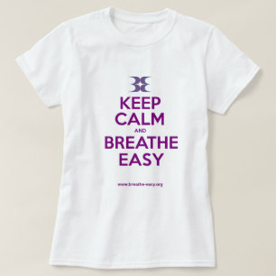 Fitted Keep Calm and Breathe Easy T-Shirt