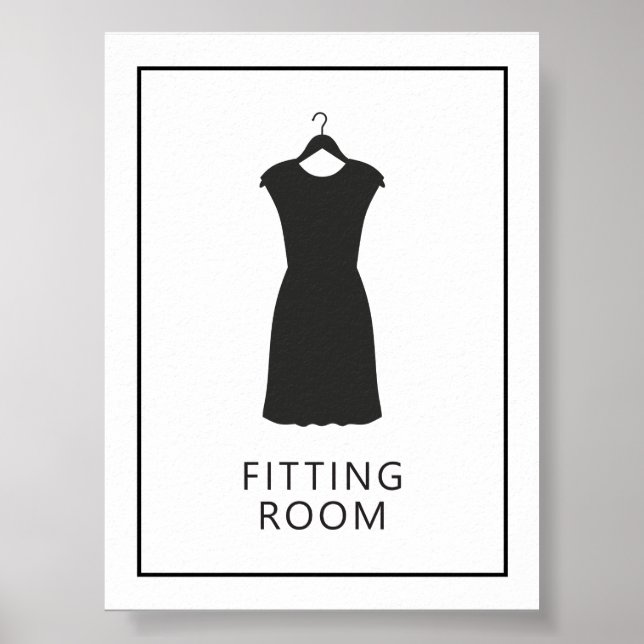 Fitting Room or Dressing Room Sign for Retail Shop (Front)