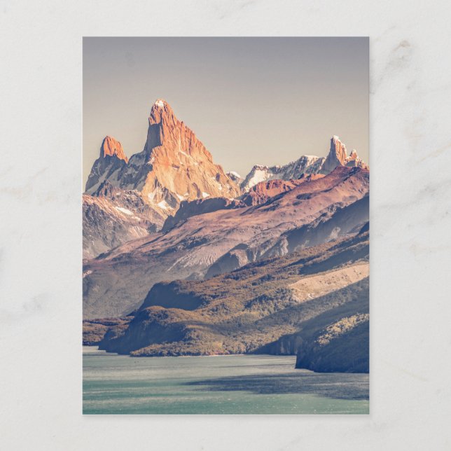 Fitz Roy and Poincenot Mountains Patagonia Postcard (Front)