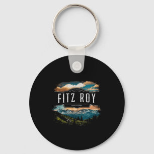 Fitz Roy Mountains Argentina Hiking Outdoors Vinta Key Ring