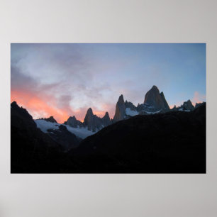 Fitz Roy Sunset Poster