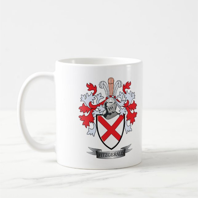 Fitzgerald Coat of Arms Coffee Mug (Left)