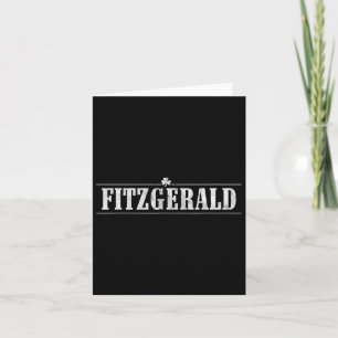 Fitzgerald Irish Name St Patricks Day Family Match Card