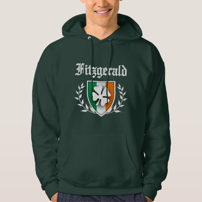 Fitzgerald Shamrock Crest Hoodie (Front)