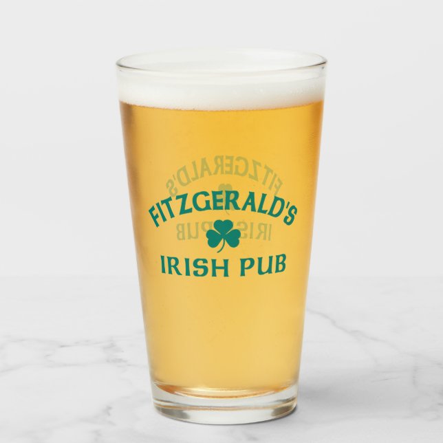 Fitzgerald's Irish Pub  Glass (Front Filled)