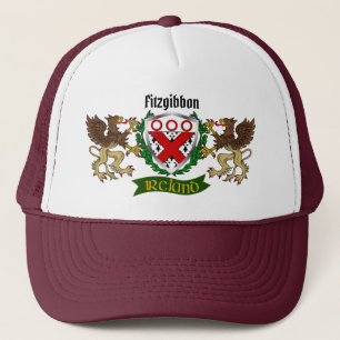Fitzgibbon Irish Shield Personalised  Trucker Hat