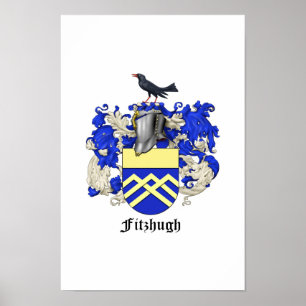 Fitzhugh Family Heraldry Poster 1
