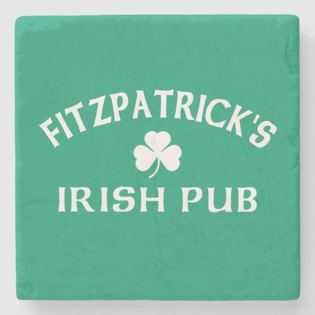 Fitzpatrick's Irish Pub  Stone Coaster (Front)
