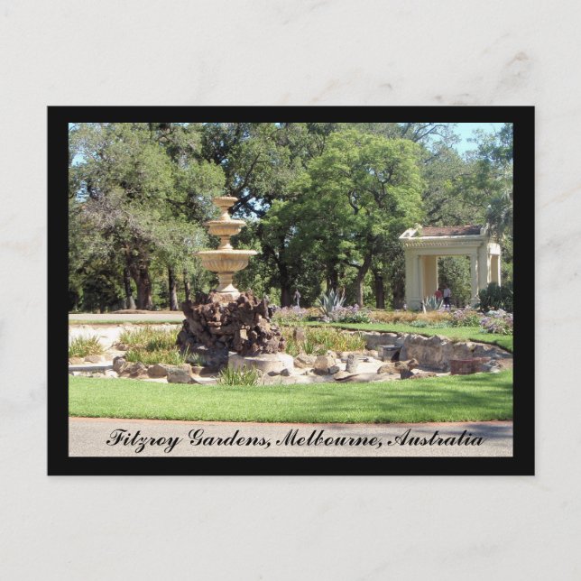 Fitzroy Gardens postcard (Front)