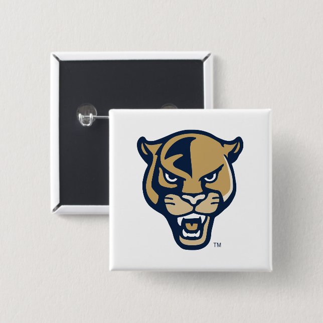 FIU Panther Head 15 Cm Square Badge (Front & Back)