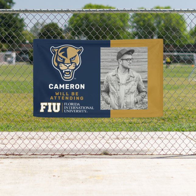 FIU Panther Head Banner (Insitu)