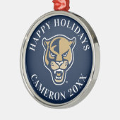 FIU Panther Head Metal Ornament (Left)