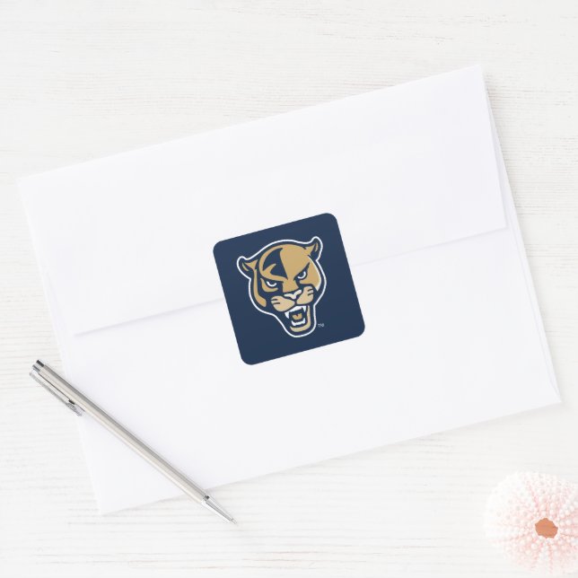 FIU Panther Head Square Sticker (Envelope)