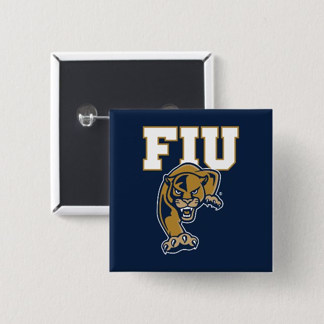 FIU Panthers 15 Cm Square Badge (Front & Back)