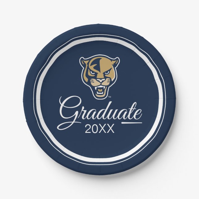 FIU Panthers Graduation Paper Plate (Front)