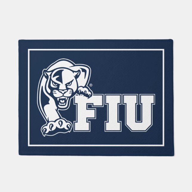 FIU Panthers - White Logo Doormat (Front)