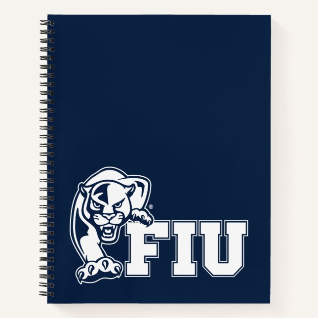FIU Panthers - White Logo Notebook (Front)