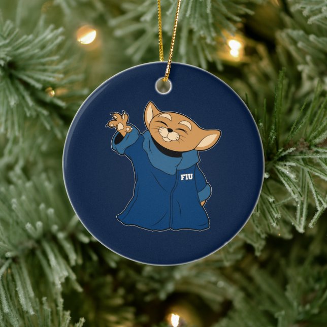 FIU | Roary The Child Ceramic Ornament (Tree)
