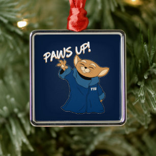 FIU   Roary The Child Metal Ornament