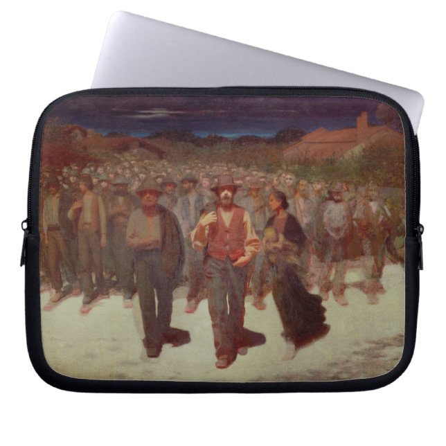 Fiumana (The Human Tide) 1895-96 (oil on canvas) Laptop Sleeve (Front)