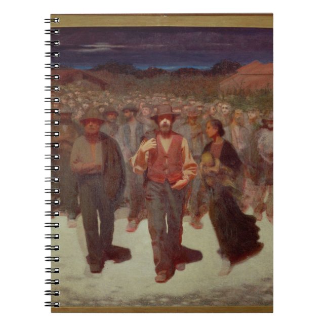 Fiumana (The Human Tide) 1895-96 (oil on canvas) Notebook (Front)