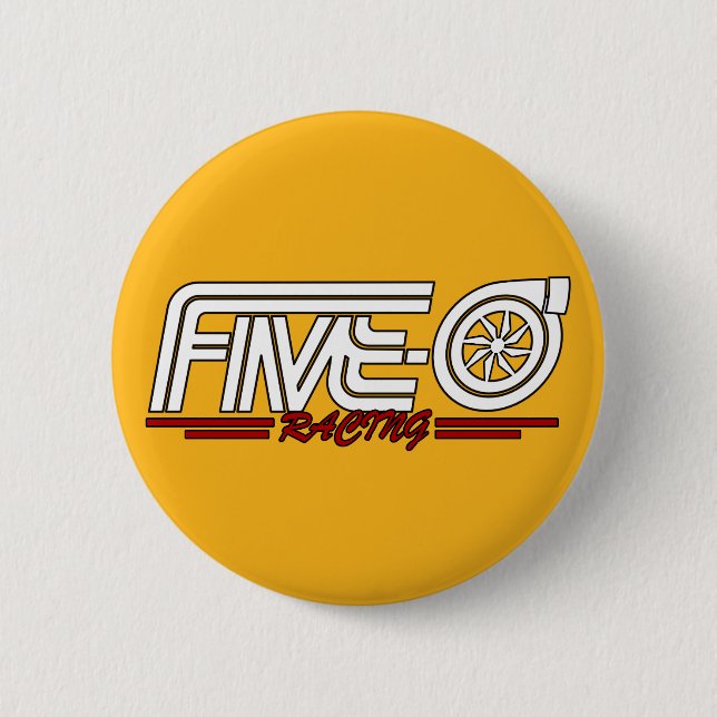 Five-0 Logo 6 Cm Round Badge (Front)