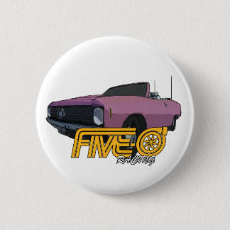 Five-0 Pink 6 Cm Round Badge