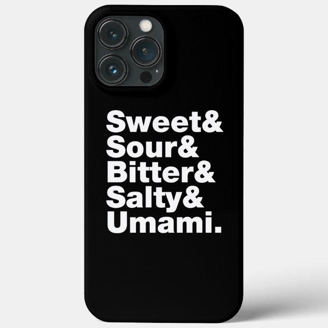 Five Basic Tastes Case-Mate iPhone Case (Back)