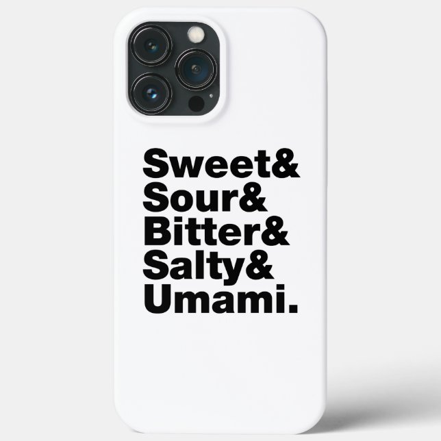 Five Basic Tastes Case-Mate iPhone Case (Back)