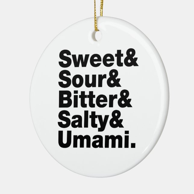 Five Basic Tastes Ceramic Tree Decoration (Left)