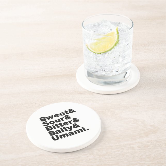Five Basic Tastes Coaster (Side)