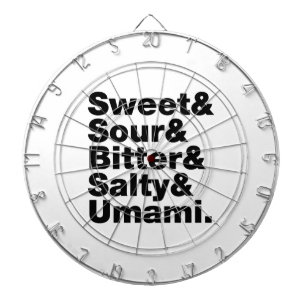 Five Basic Tastes Dartboard