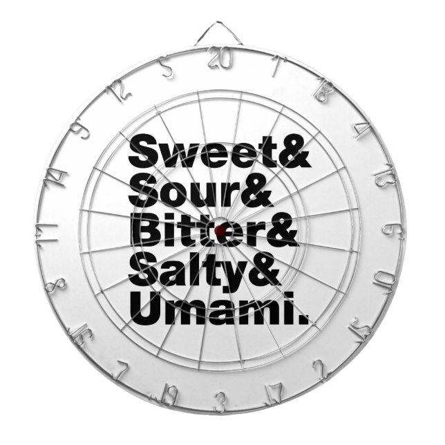 Five Basic Tastes Dartboard (Front)