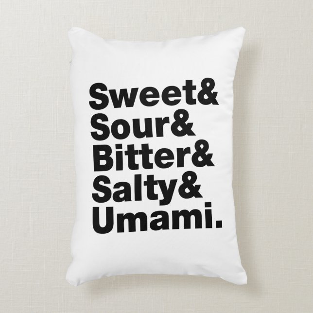 Five Basic Tastes Decorative Cushion (Front(Vertical))